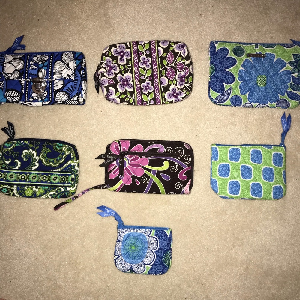 vera bradley wallet, clutch, purse, cosmetic bag